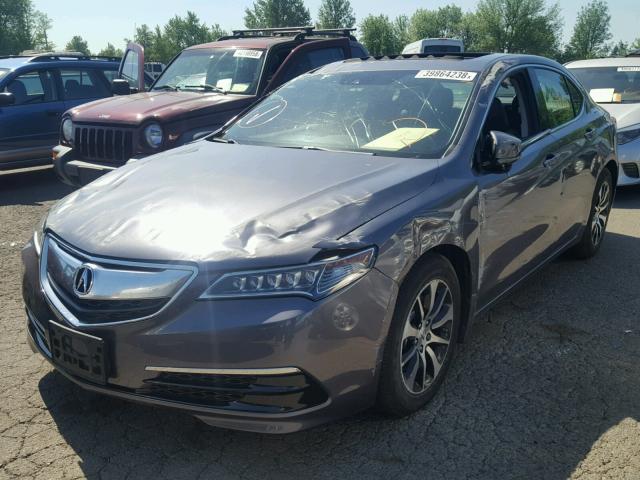 19UUB1F57HA007068 - 2017 ACURA TLX TECH GRAY photo 2