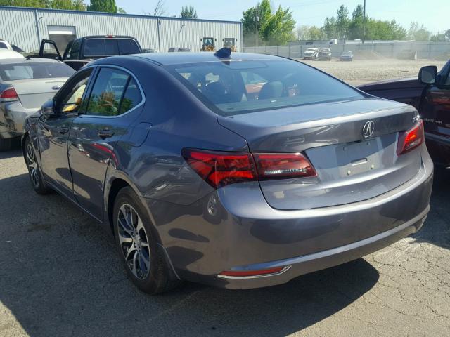 19UUB1F57HA007068 - 2017 ACURA TLX TECH GRAY photo 3