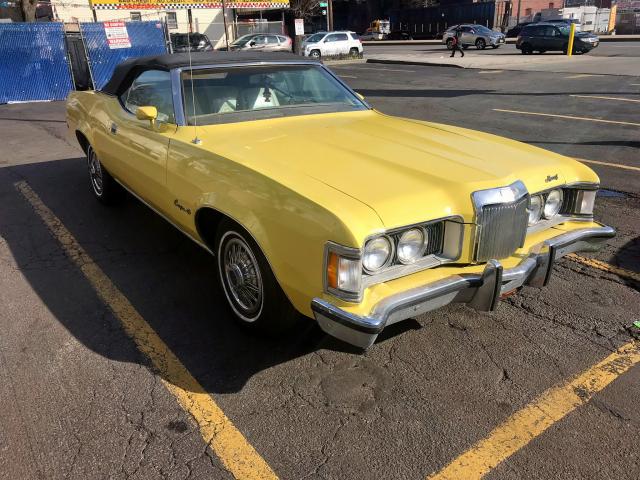 3F94H526674 - 1973 MERCURY COUGAR YELLOW photo 1