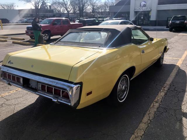 3F94H526674 - 1973 MERCURY COUGAR YELLOW photo 3