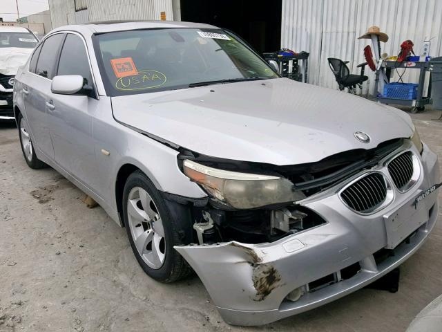 WBANE53526CK90936 - 2006 BMW 525 I SILVER photo 1