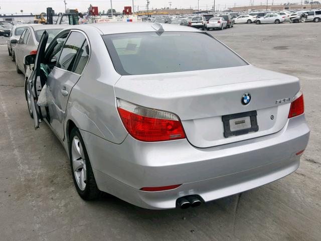 WBANE53526CK90936 - 2006 BMW 525 I SILVER photo 3