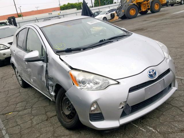 JTDKDTB38D1549354 - 2013 TOYOTA PRIUS C SILVER photo 1