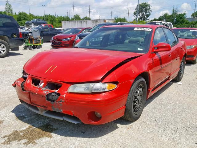 1G2WP52K82F142991 - 2002 PONTIAC GRAND PRIX RED photo 2