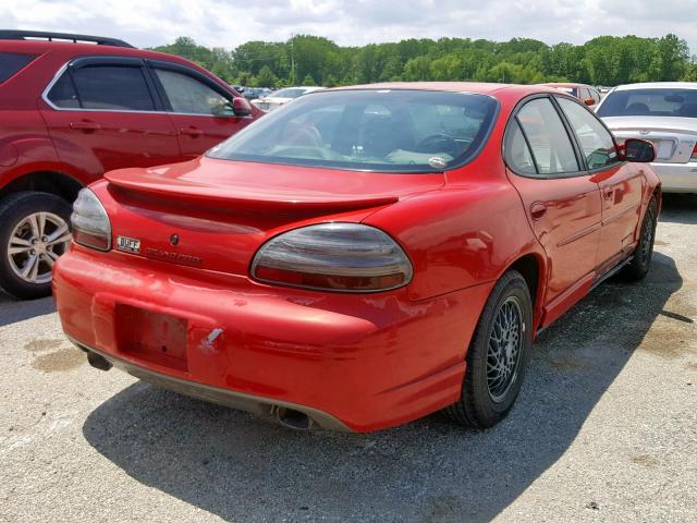 1G2WP52K82F142991 - 2002 PONTIAC GRAND PRIX RED photo 4