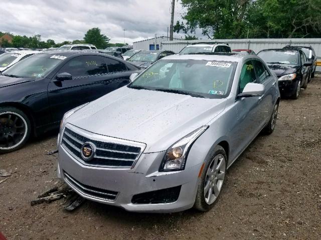 1G6AH5RX7E0168626 - 2014 CADILLAC ATS LUXURY SILVER photo 2