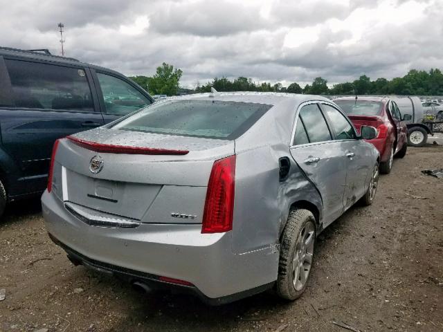 1G6AH5RX7E0168626 - 2014 CADILLAC ATS LUXURY SILVER photo 4