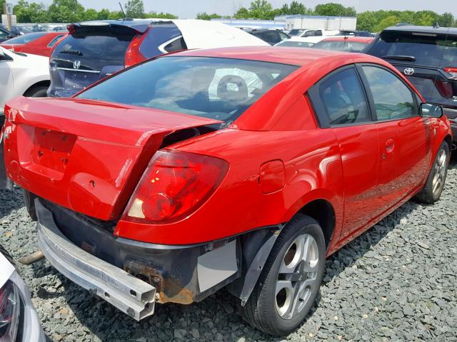 1G8AW12F83Z175097 - 2003 SATURN ION LEVEL RED photo 4