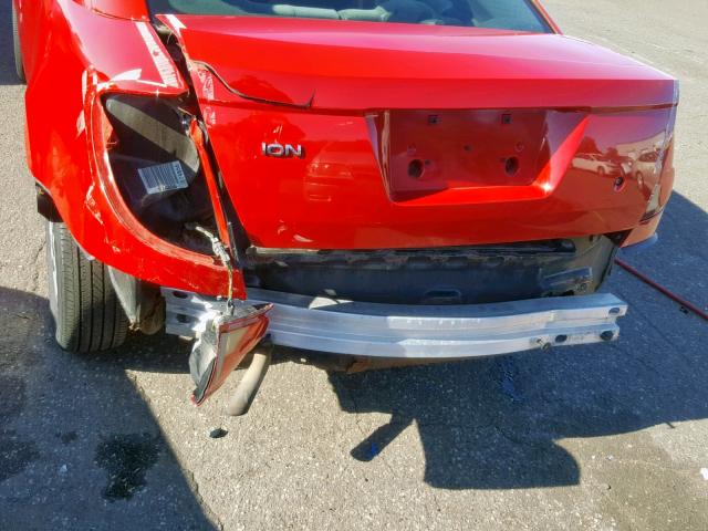 1G8AW12F83Z175097 - 2003 SATURN ION LEVEL RED photo 9