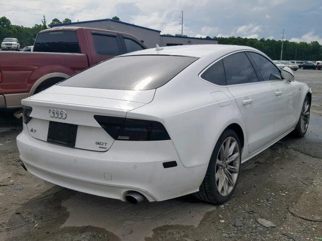 WAUSGAFC6CN001900 - 2012 AUDI A7 PRESTIG WHITE photo 4