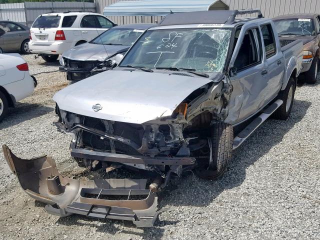 1N6ED27T31C347115 - 2001 NISSAN FRONTIER C SILVER photo 2