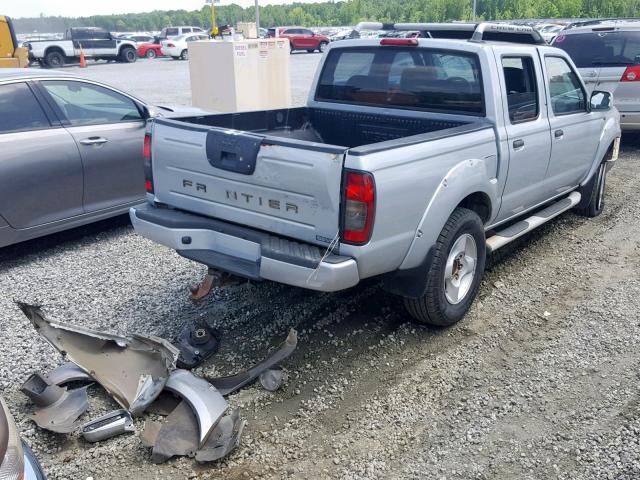 1N6ED27T31C347115 - 2001 NISSAN FRONTIER C SILVER photo 4