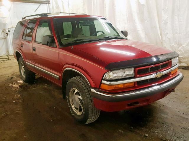 1GNDT13W4Y2355226 - 2000 CHEVROLET BLAZER RED photo 1