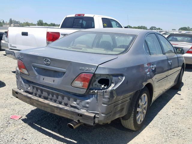 JTHBF30G230116387 - 2003 LEXUS ES 300 SILVER photo 4