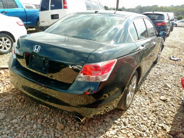 1HGCP3F87AA019746 - 2010 HONDA ACCORD EXL BLACK photo 4