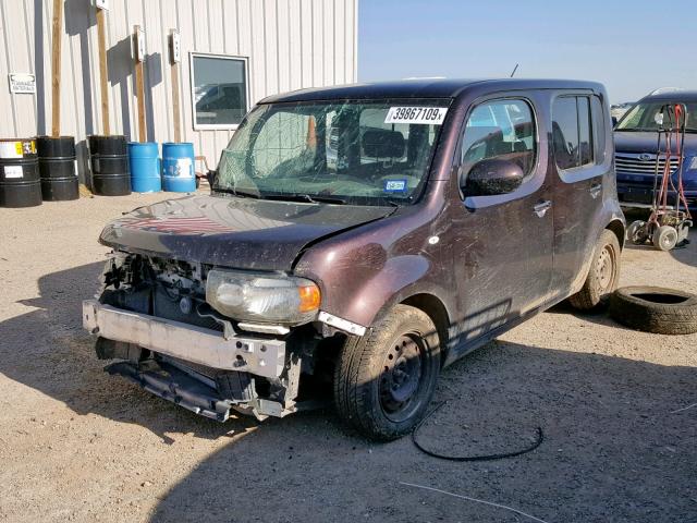 JN8AZ2KR1BT202868 - 2011 NISSAN CUBE BASE BURGUNDY photo 2