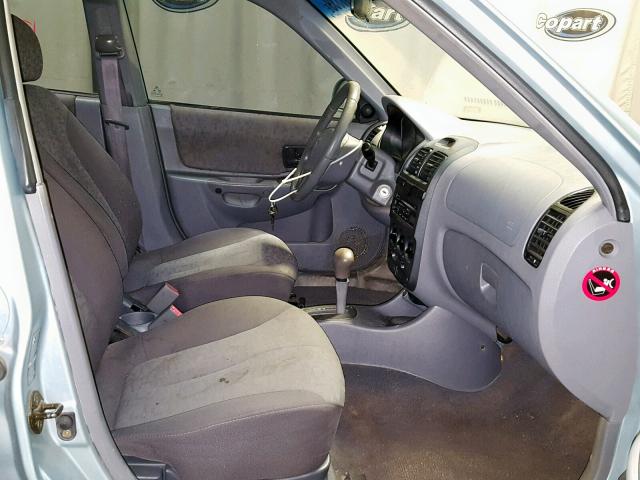 KMHCG45C94U541738 - 2004 HYUNDAI ACCENT GL BLUE photo 5