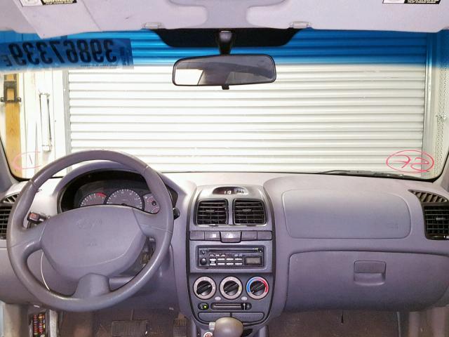 KMHCG45C94U541738 - 2004 HYUNDAI ACCENT GL BLUE photo 9