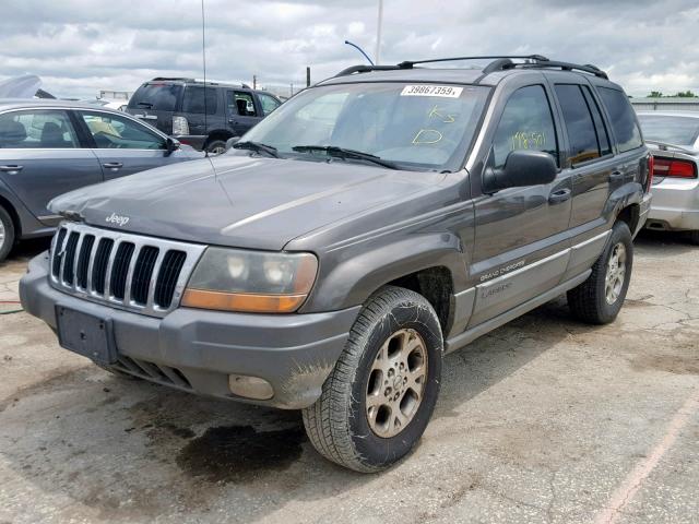 1J4GW58S7XC763488 - 1999 JEEP GRAND CHER GRAY photo 2