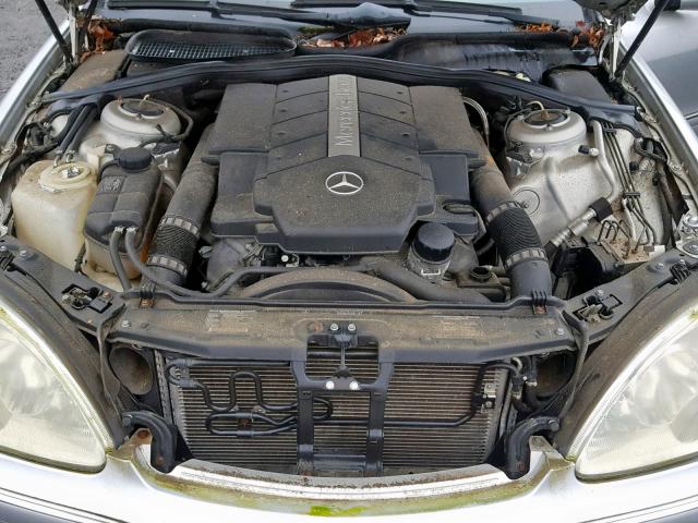 WDBNG83J13A378300 - 2003 MERCEDES-BENZ S 430 4MAT SILVER photo 7