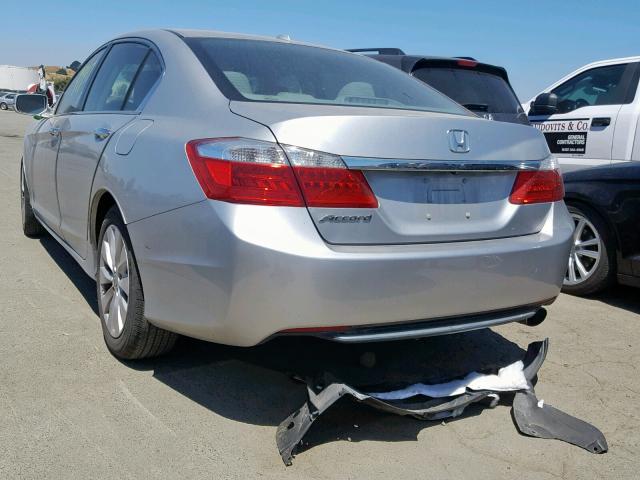 1HGCR2F8XEA028242 - 2014 HONDA ACCORD EXL SILVER photo 3