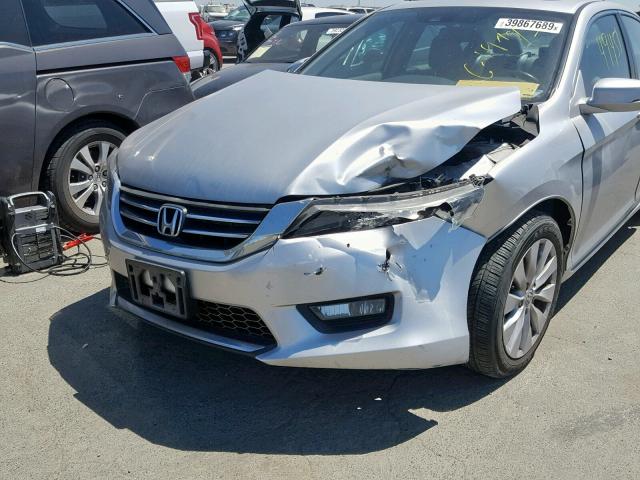 1HGCR2F8XEA028242 - 2014 HONDA ACCORD EXL SILVER photo 9