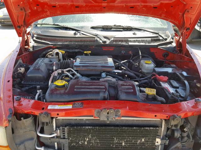 1B7HG48N32S681753 - 2002 DODGE DAKOTA QUA RED photo 7