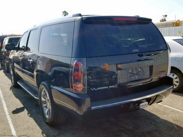 1GKFK668X7J164871 - 2007 GMC YUKON XL D BLACK photo 3