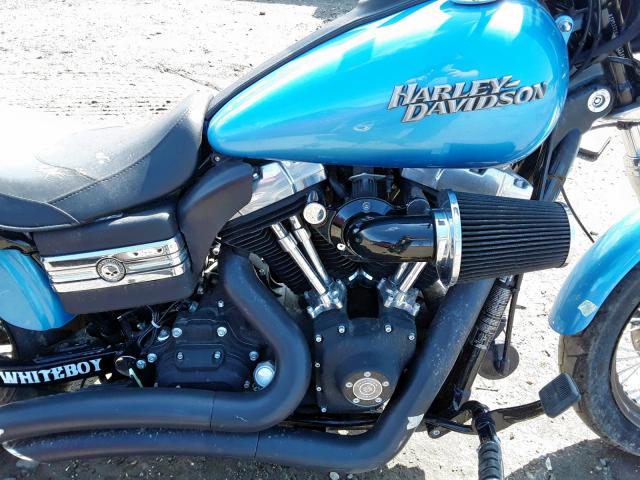 1HD1GX436BC310845 - 2011 HARLEY-DAVIDSON FXDB BLUE photo 7