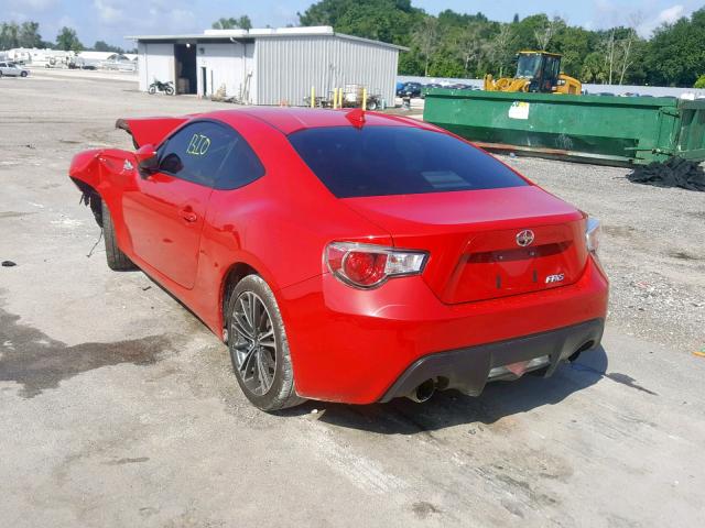 JF1ZNAA1XF8707757 - 2015 TOYOTA SCION FR-S RED photo 3