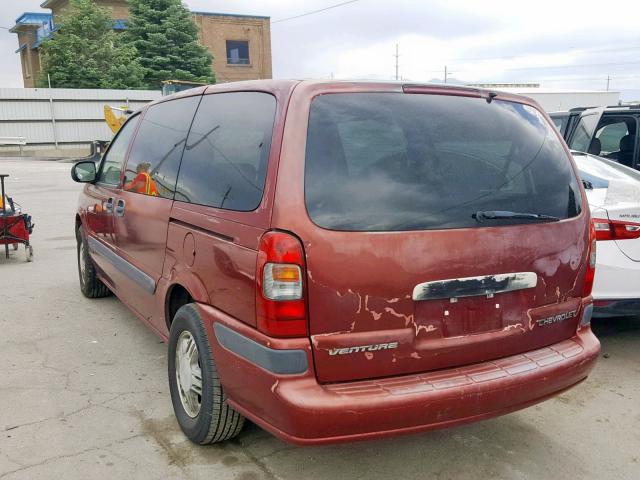 1GNDX03E83D102008 - 2003 CHEVROLET VENTURE RED photo 3