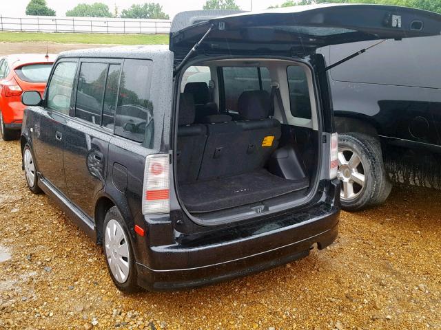 JTLKT324364061169 - 2006 TOYOTA SCION XB BLACK photo 3
