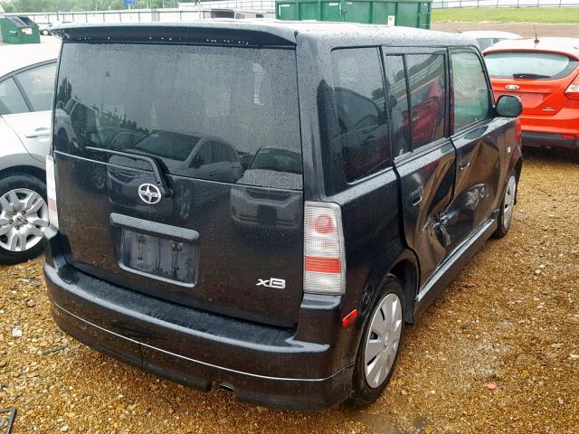 JTLKT324364061169 - 2006 TOYOTA SCION XB BLACK photo 4
