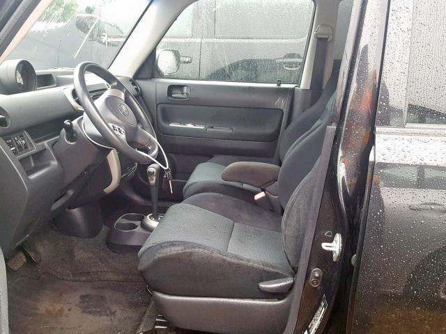 JTLKT324364061169 - 2006 TOYOTA SCION XB BLACK photo 5