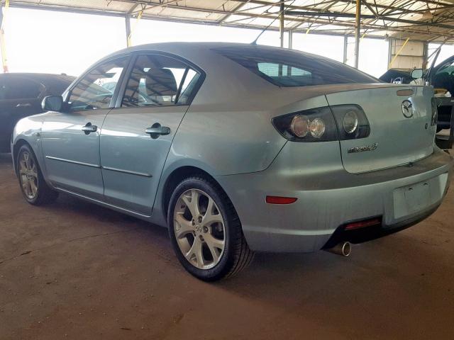 JM1BK32F481170938 - 2008 MAZDA 3 I TEAL photo 3