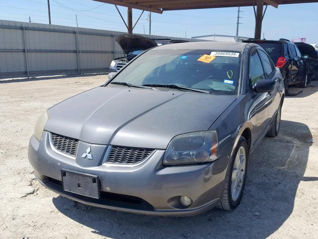 4A3AB76S74E044583 - 2004 MITSUBISHI GALANT GTS GRAY photo 2