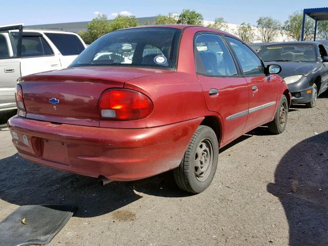 2C1MR522016703008 - 2001 CHEVROLET METRO LSI RED photo 4