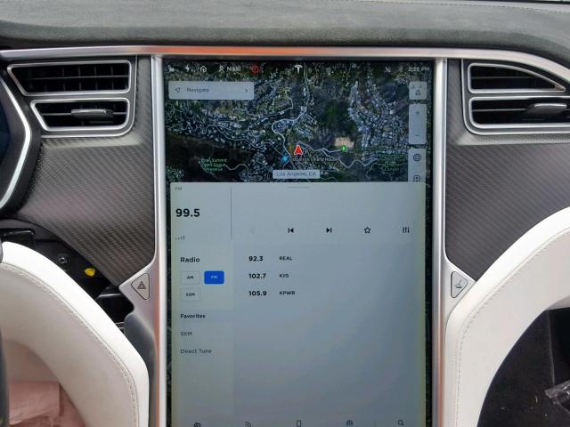 5YJSA1E4XHF195805 - 2017 TESLA MODEL S أسود صورة 9