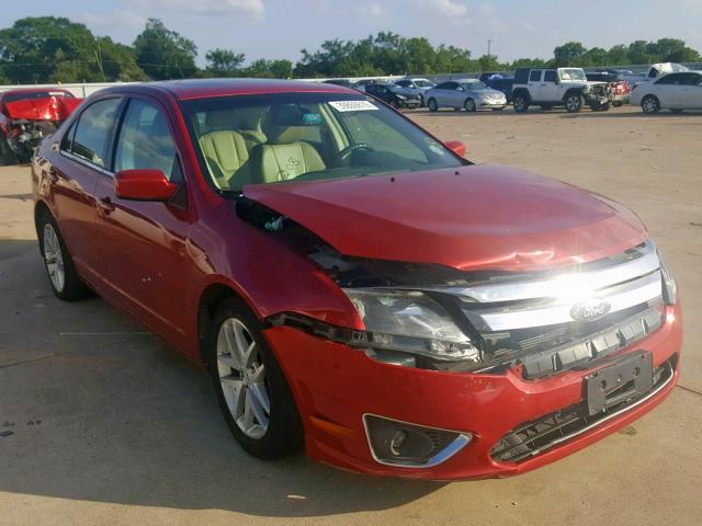 3FAHP0JA1CR246233 - 2012 FORD FUSION SEL RED photo 1