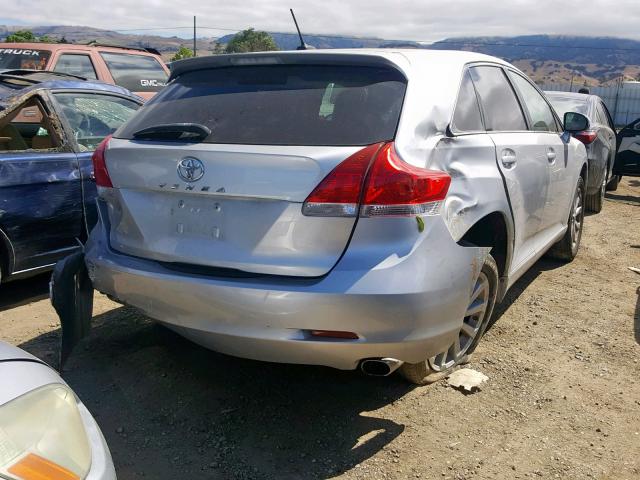 4T3ZA3BB7AU031991 - 2010 TOYOTA VENZA SILVER photo 4