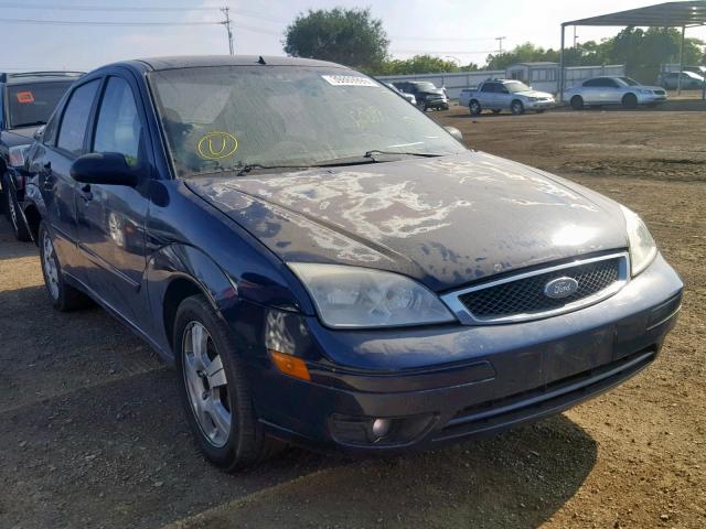 1FAFP34N45W155996 - 2005 FORD FOCUS ZX4 BLUE photo 1