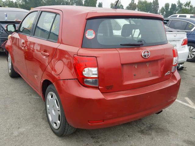 JTKKU10448J023348 - 2008 SCION XD RED photo 3