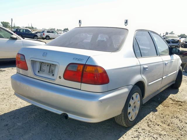 2HGEJ6615YH541690 - 2000 HONDA CIVIC BASE SILVER photo 4