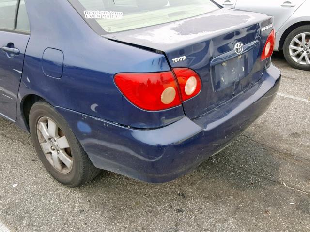 1NXBR32E75Z501603 - 2005 TOYOTA COROLLA CE BLUE photo 9