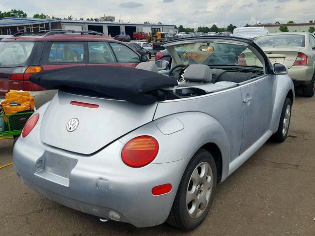 3VWCK21Y33M306678 - 2003 VOLKSWAGEN NEW BEETLE ვერცხლისფერი ფოტო 4