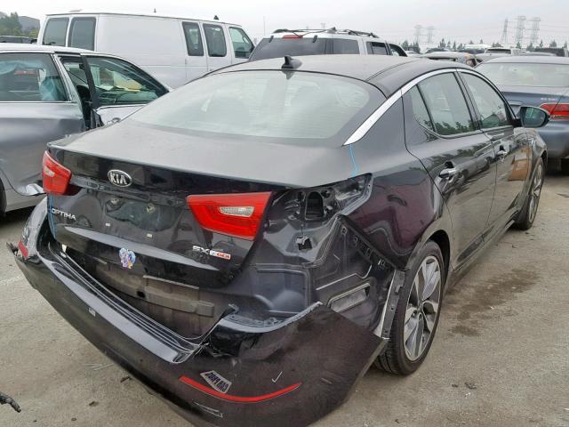 5XXGR4A65EG267607 - 2014 KIA OPTIMA SX BLACK photo 4