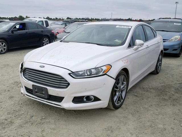 3FA6P0K9XER122685 - 2014 FORD FUSION TIT WHITE photo 2