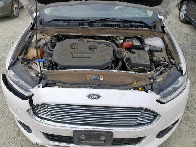 3FA6P0K9XER122685 - 2014 FORD FUSION TIT WHITE photo 7