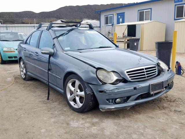 WDBRF40J25F673400 - 2005 MERCEDES-BENZ C 230K SPO GRAY photo 1