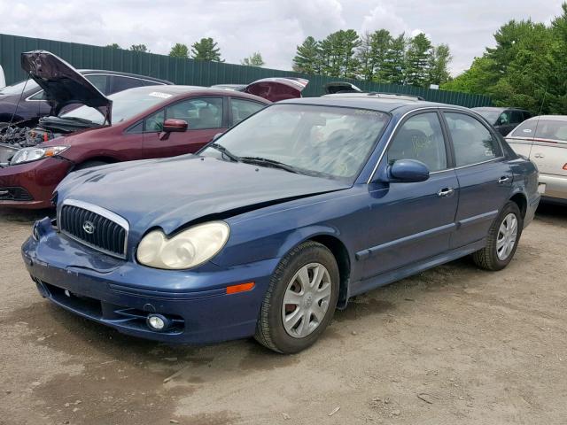 KMHWF25S93A814012 - 2003 HYUNDAI SONATA GL BLUE photo 2